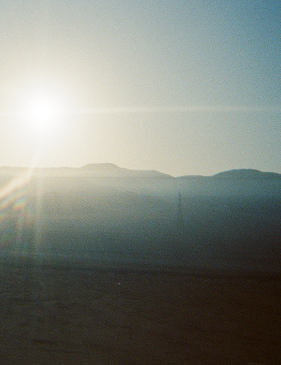 Sun sky and dirt in Northern Chile