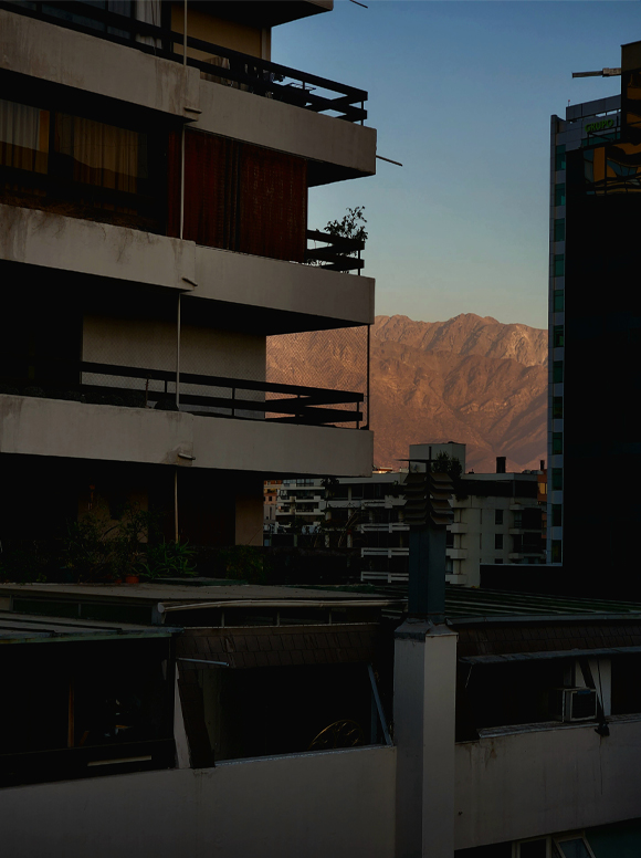 View from my hotel room in Santiago Chile